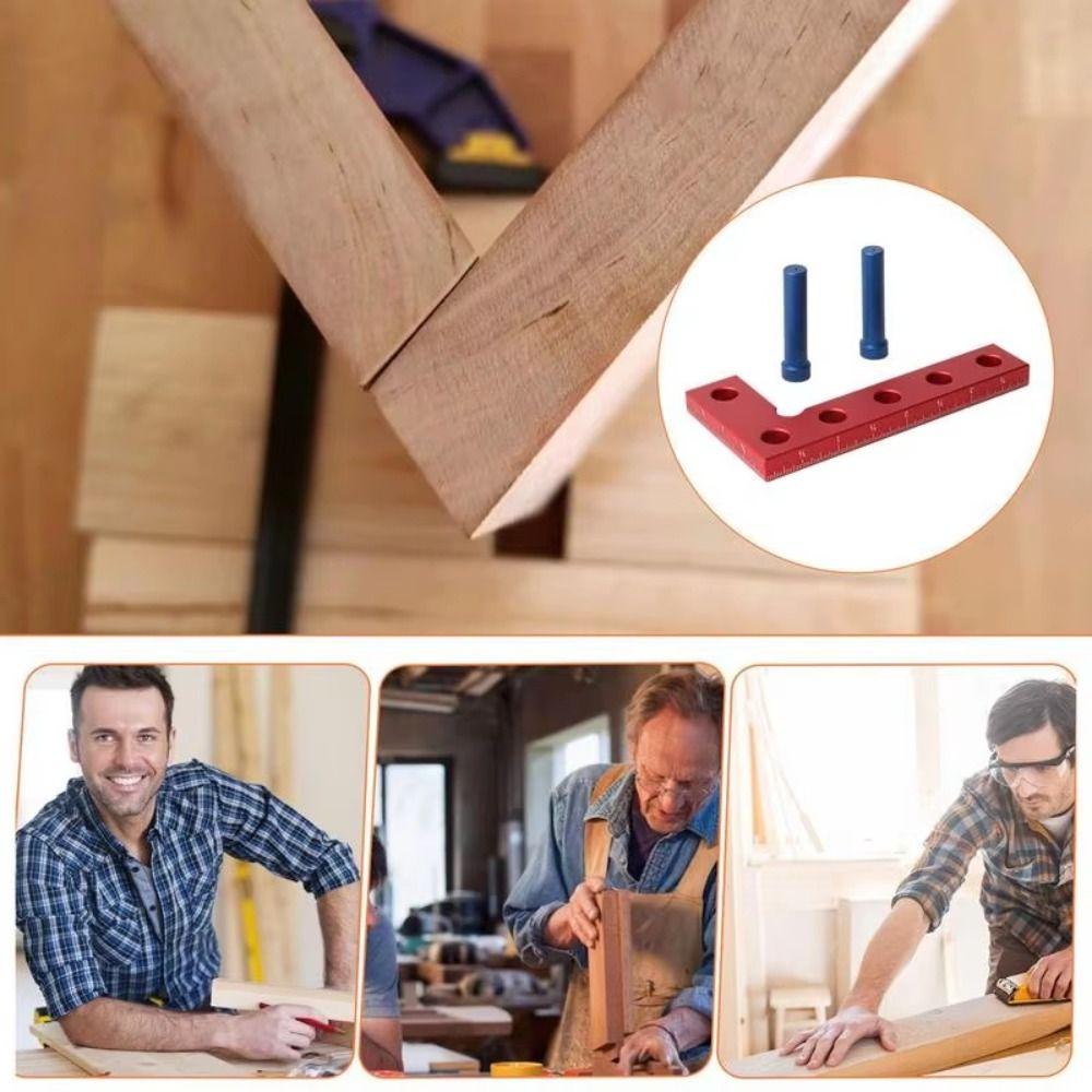 Präzisions-Holzbearbeitungszentrum Anreißwerkzeug Zink Zinklegierung Taschenmarkierungswinkel Lehre Zentren finden