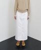 Notia Denim Long Skirt - White