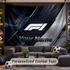 Wall Hanging Tapestry Custom NameF1 Pattern Personalized Printed Fabric Wall Decor