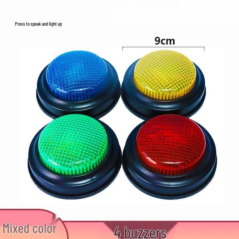 Light-up Quick Answer Buzzer: Wireless Hand-Press for Home Contests & Interactive Teaching