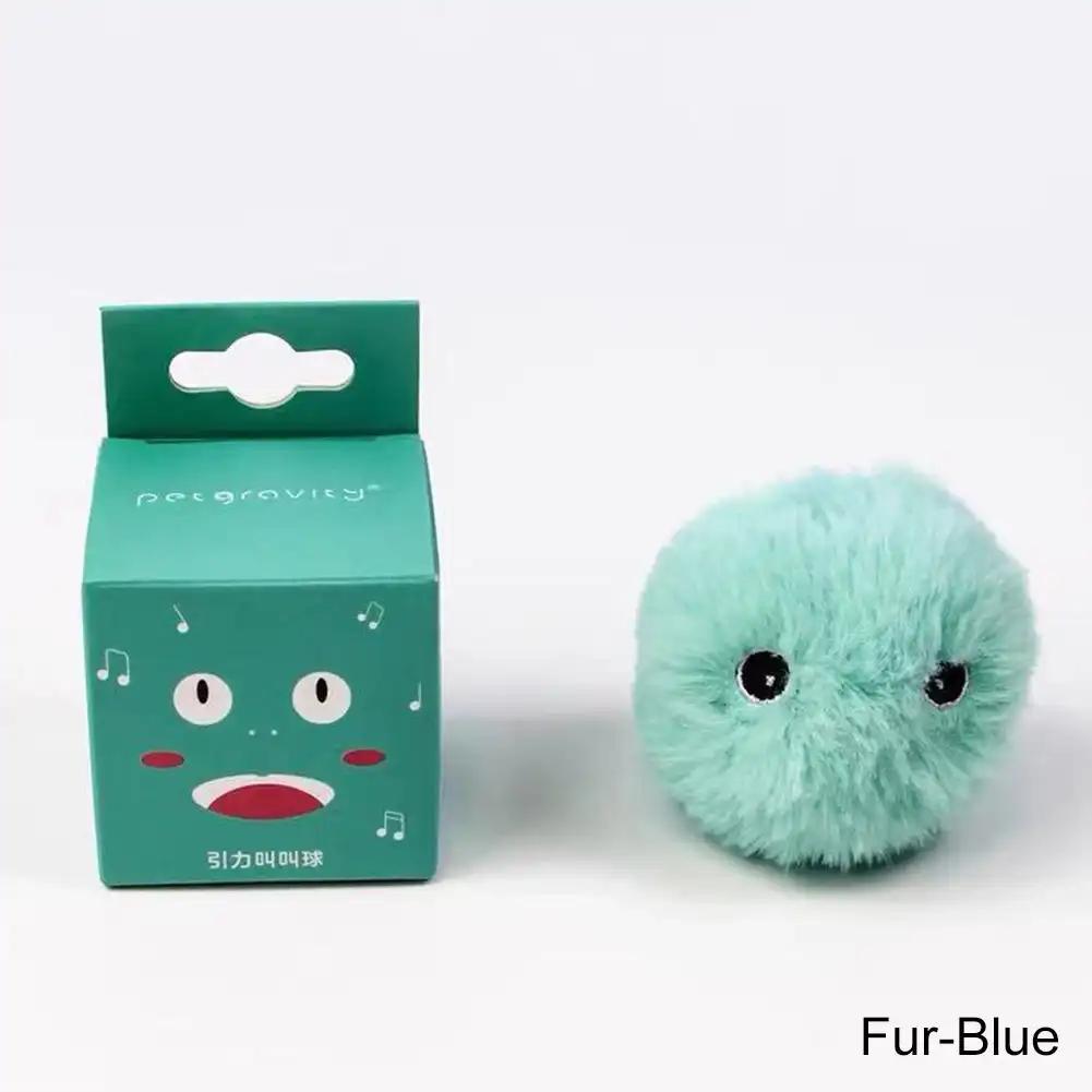 Evcil Hayvan Akıllı Eğlenceli Kedi Oyuncak Topu Kuşları Kurbağa Sesi Taklit Eden Elektrikli Kedi Nanesi Eğitim Oyuncağı Etkileşimli Alaycı Kedi Nanesi Yerçekimi Peluş Kedi Topu