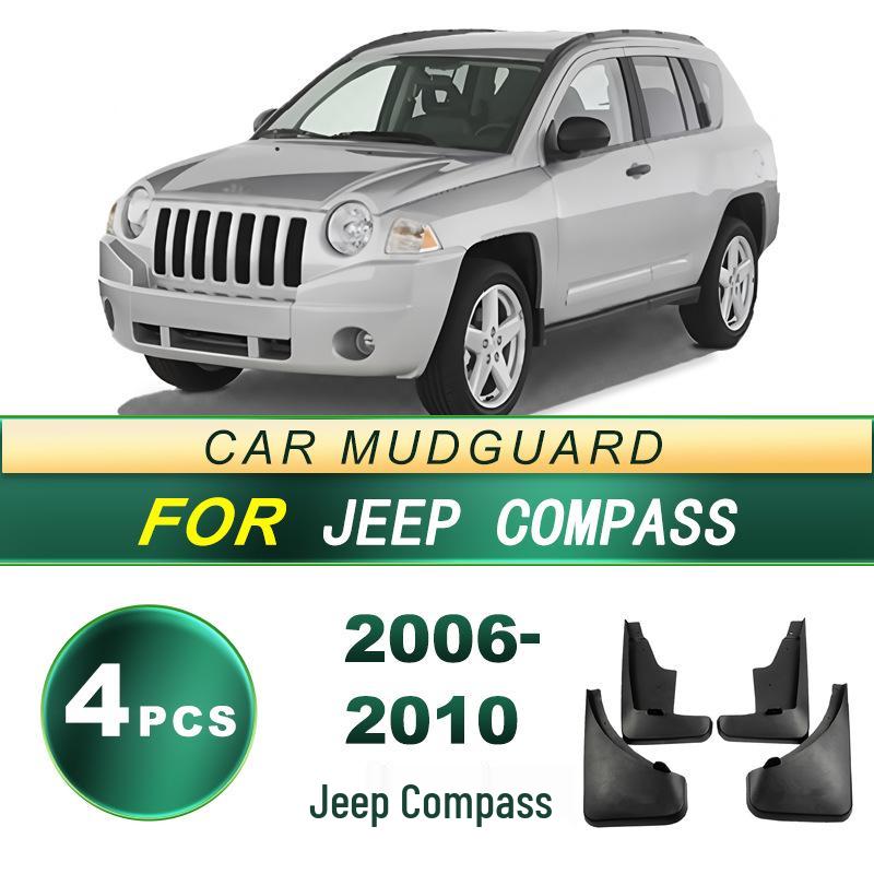 Jeep Compass (06-10) Soft Rubber Mud Flaps - Easy Install, No Drilling Required.