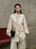2026 Spring Floral Women's Elegant Loose Long Sleeve Top - New Chinese Style
