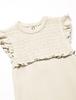 Short Sleeve Romper Organic Short Sleeve Romper Baby Stone [L'ovedbaby] Ff-462 (Stone Beige) 9-12M (For 9-12 Months)