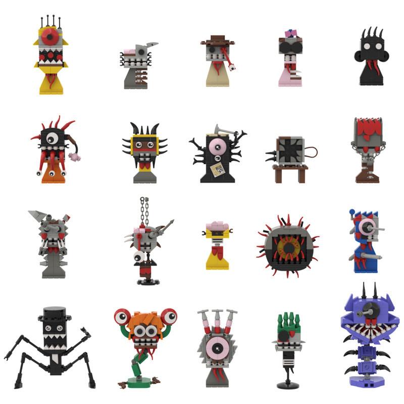 Sprunki Building Blocks Assemble Toy Doll Game Display Model Gift Decoration