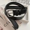 Belt Stylish Wide For Women Trendy Korean Vintage Pu Fashion Accessory For Pants