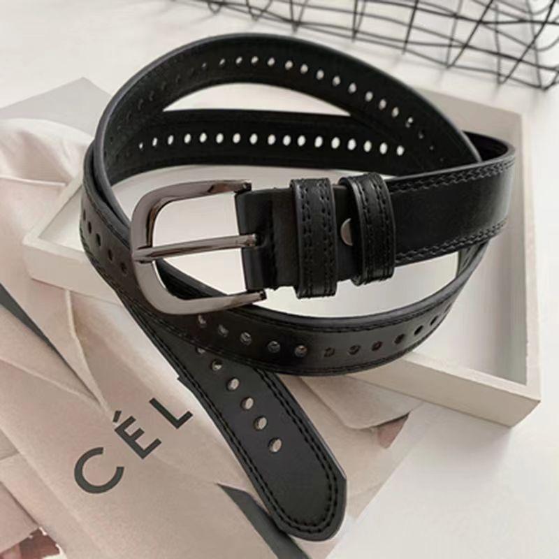 Belt Stylish Wide For Women Trendy Korean Vintage Pu Fashion Accessory For Pants