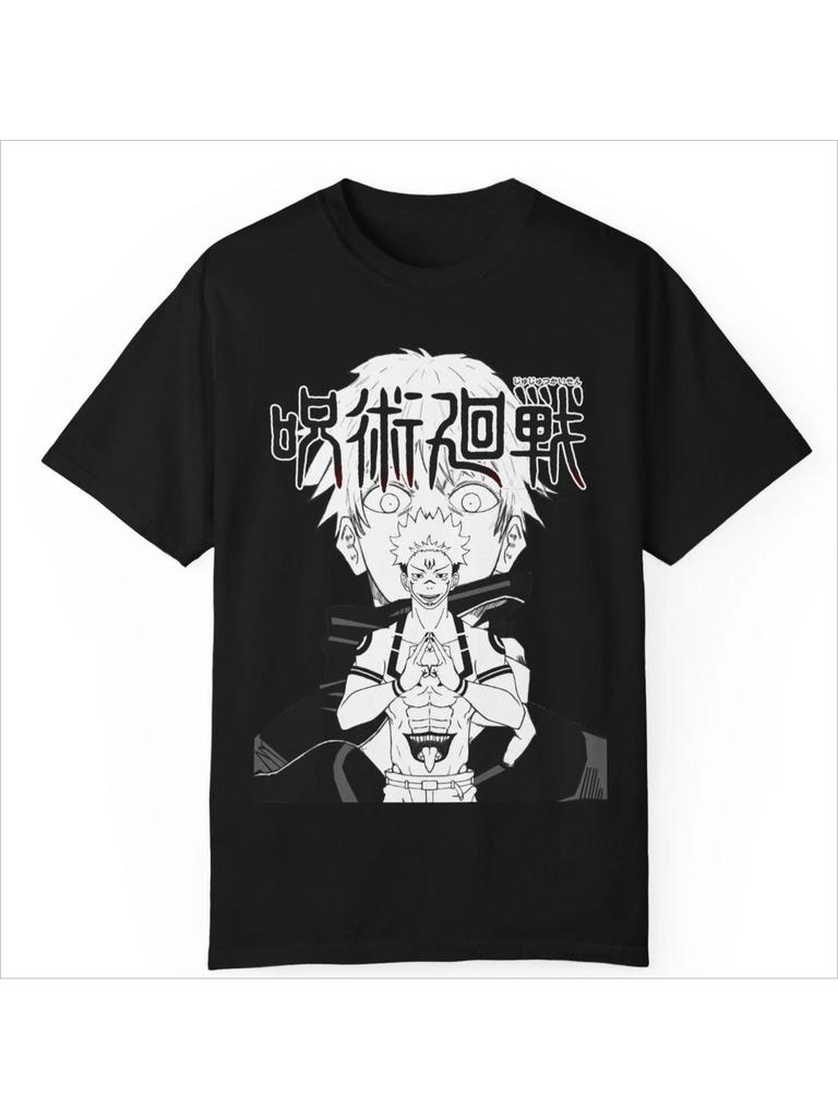 Sukuna Itadori Yuji Anime Jujutsu Kaisen Graphic TShirt 100Cotton Oversized Shirt Unisex Unisex Short Sleeve ONeck 2026 Y2k