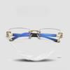 Latest Anti Blue Light Glasses Business Reading Glasses Rimless Presbyopic Eyeglasses for Women Men Reader Eyewear