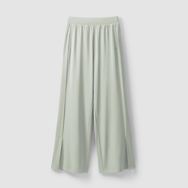 

Banana Inner Cold Leather 305cool Zhao Lusi Loose Pants [Wide leg style] sea foam green XL