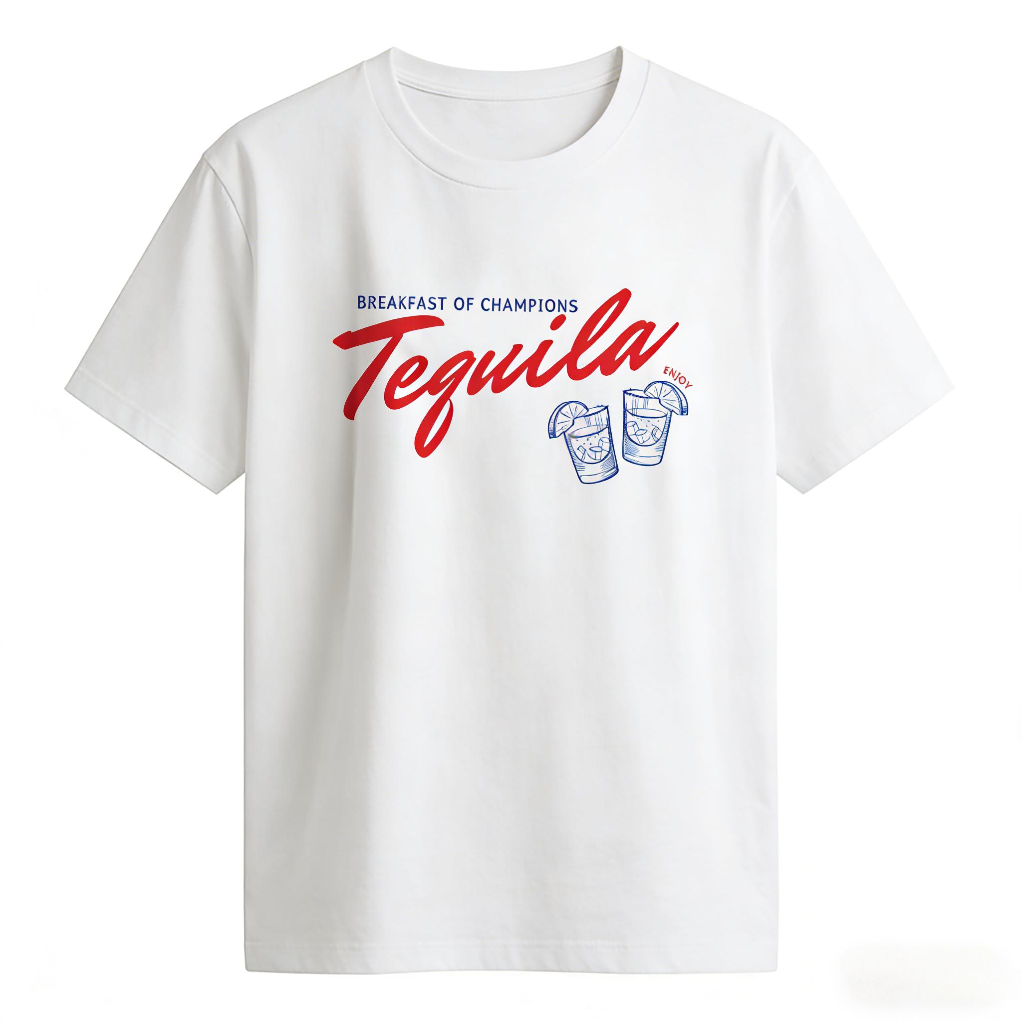 Retro Tequila Graphic Tees Funny Alcohol Drinking TShirts Vintage Fashion Hippie Cute Women Shirts Tops Unisex Female Clothing S