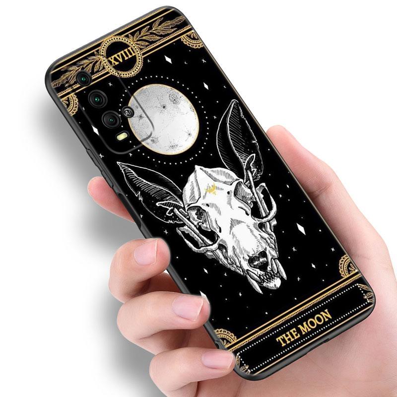 Etui na telefon Tarot Witches Moon Dla Xiaomi Redmi Note 5 6 9T K20 K40 K50 Pro 7A 8A 9A 9C 9i 10A 10C A1 S2 Miękkie TPU Czarne Etui