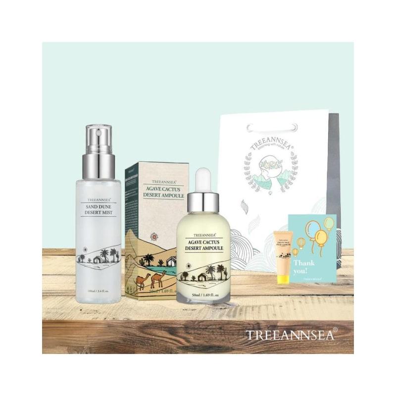 Receive 1 Sand Dune Desert Rose Mist + 1 Agave Cactus Desert Ampoule + 20ml Desert Salt Pack Cleanser as a gift.