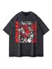 T-shirt Eren Jaeger Retro Lavé Anime T-Titan A-Aattack T-shirt Shingeki