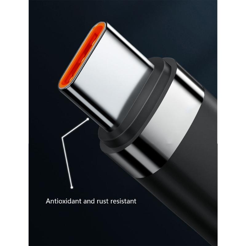 Fast 10A Charging Cable with Type C Interfaces for Efficient Data Sync and Power Delivery