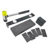 23PCS Black Orange Laminate Wood Flooring Installation Kit Wedge and Bar Double Headed Mallet Wood Flooring Installation Tool
