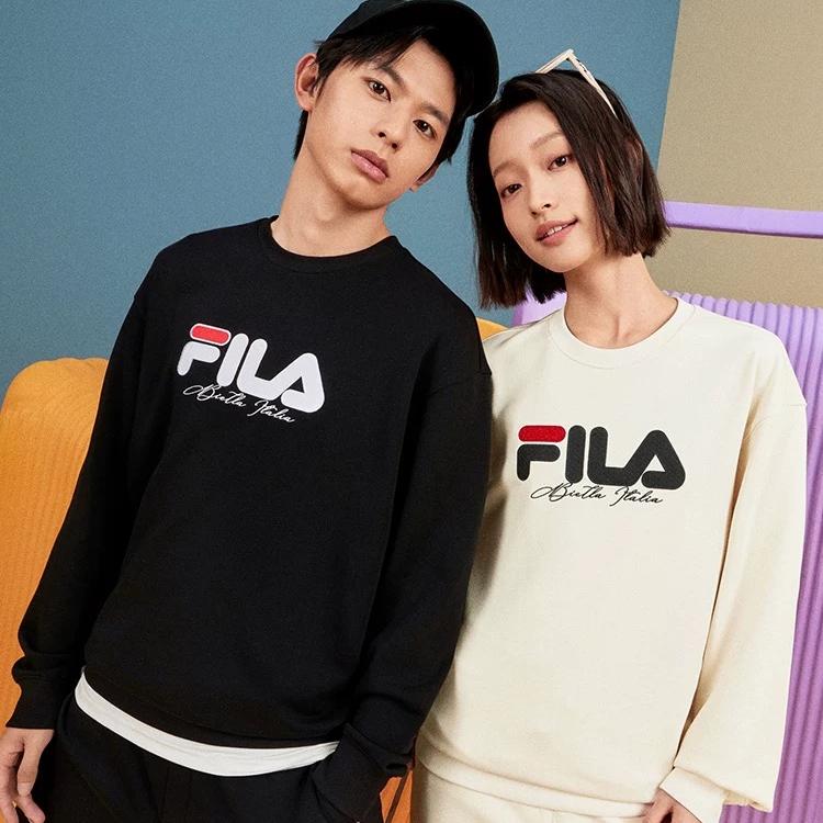 Men's Sweatshirt FILA ORIGINALE Sweatshirt Unisex Black