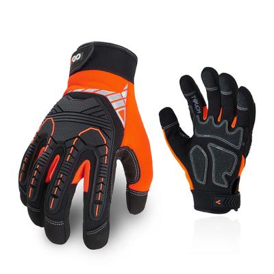 Safety Work Gloves Mechanic Gloves Impact Shock Absorption Touch Panel Compatible Wear Resistant Motorcycle Gloves Heavy Duty Gloves Rigger Gloves