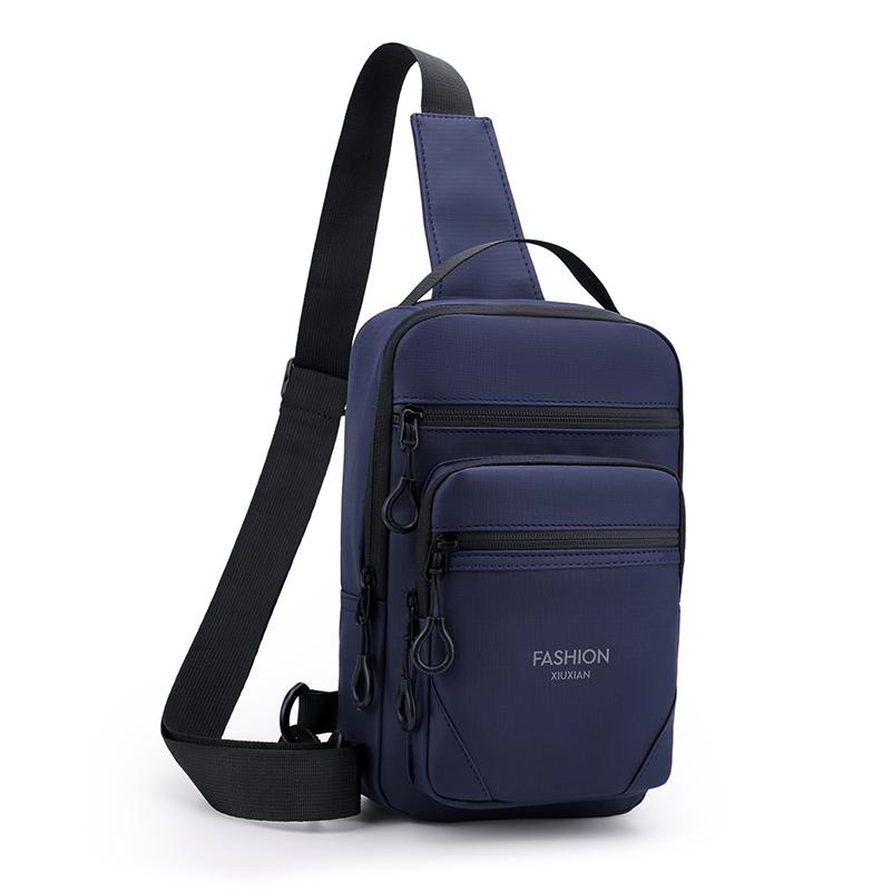 Large Capacity Waterproof Waist Bag for Men – Wear-Resistant Oxford Crossbody Chest Pack with Anti-Theft Design