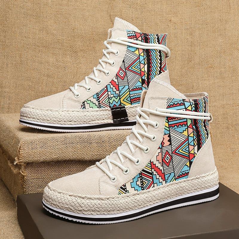 Móda Móda Jaro Pohodlné Tenisky Pánské Plátěné Boty Prodyšné Chladivé Streetové Boty Pánské Značkové Tenisky Černé Pánské Ležérní Boty