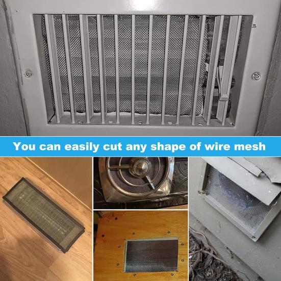 

Практичная, нержавеющая, многоцелевая, квадратная, свободной резки, металлическая сетка, предотвращающая появление мышей, товары для дома, металлическая сетка