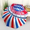 FC Bayern München Logo Print Automatic Umbrella, 8 Rib Iron Frame, Plastic Handle, Suitable for Outdoor Travel &Daily , Ideal Gift