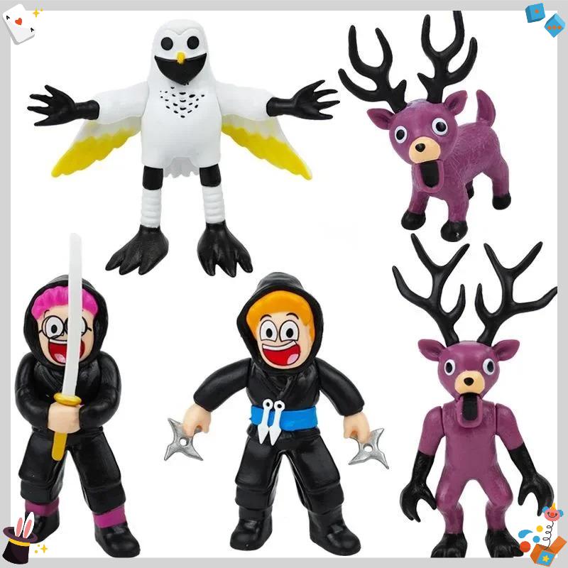Nuevo 99 Noches en el Bosque Figuras Juguete Modelo PVC Decoración de Escritorio Figura Búho Ciervo 99 Noches en el Bosque Figura Plástico Regalo para Niño