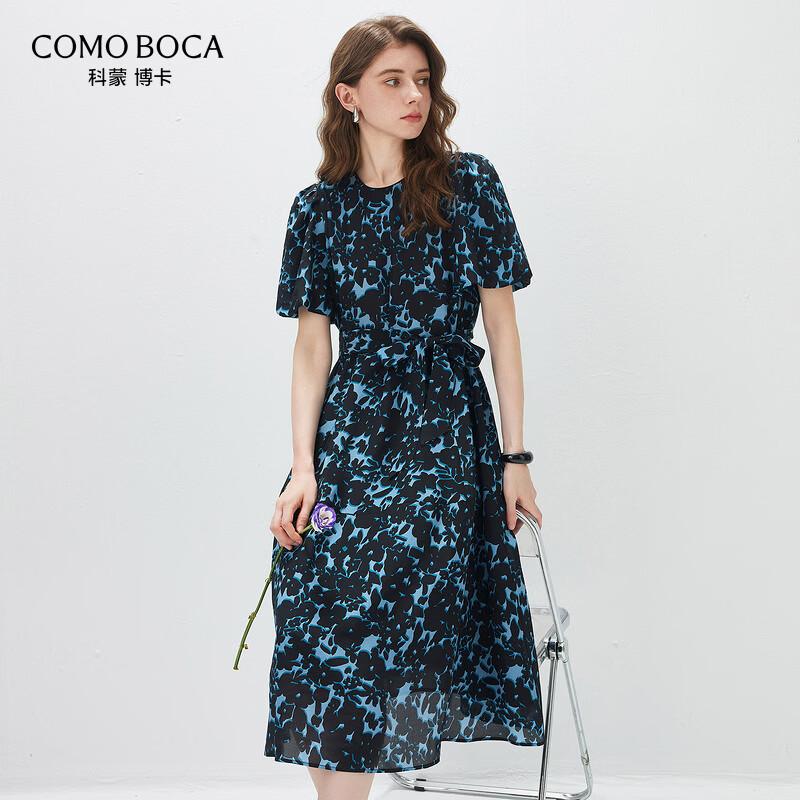 Kemeng Boka Women s Mulberry Silk Floral Midi Dress XL