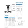 AW® 316 Edelstahl Integral-Hauben-Nadelventile Rohrverschraubung Hochdruck (6000Psi) Gerades Muster Regelventilspindel