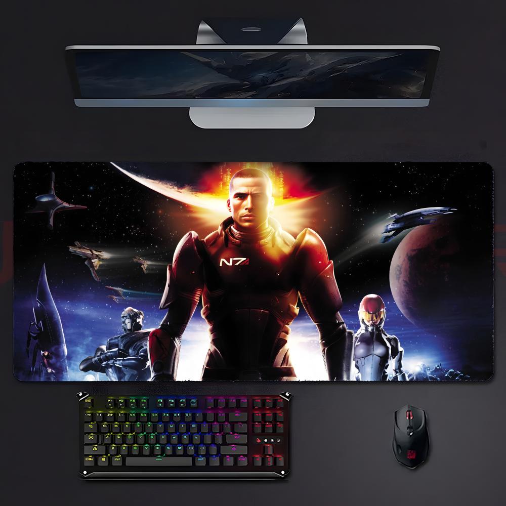 Cool Sci Fi Game Mmass Effect N7 Mouse Pad Mousepad Large Gaming Lockedge Thickened Pc Table Desk Mat