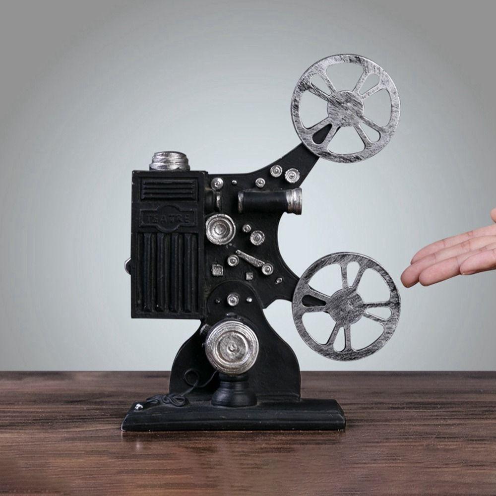 Handmade Movie Film Projector Sculpture Exquisite Projector Model Cinema Projector Ornaments Cafe