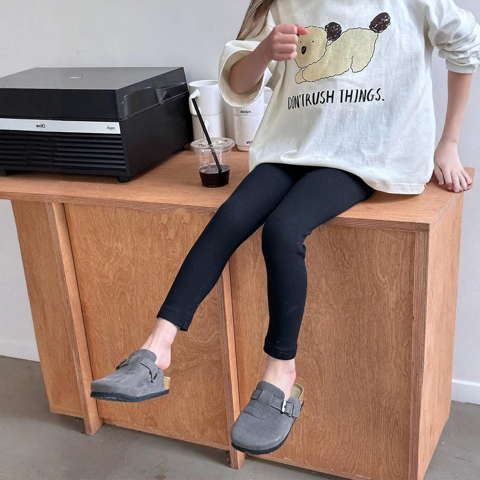 

Girls Slim-Fit Trendy Leggings - Stylish Kids Bottom Layer 90 рожевий