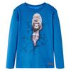 Kids Long Sleeve T Shirt In Petrol Blue Size 104