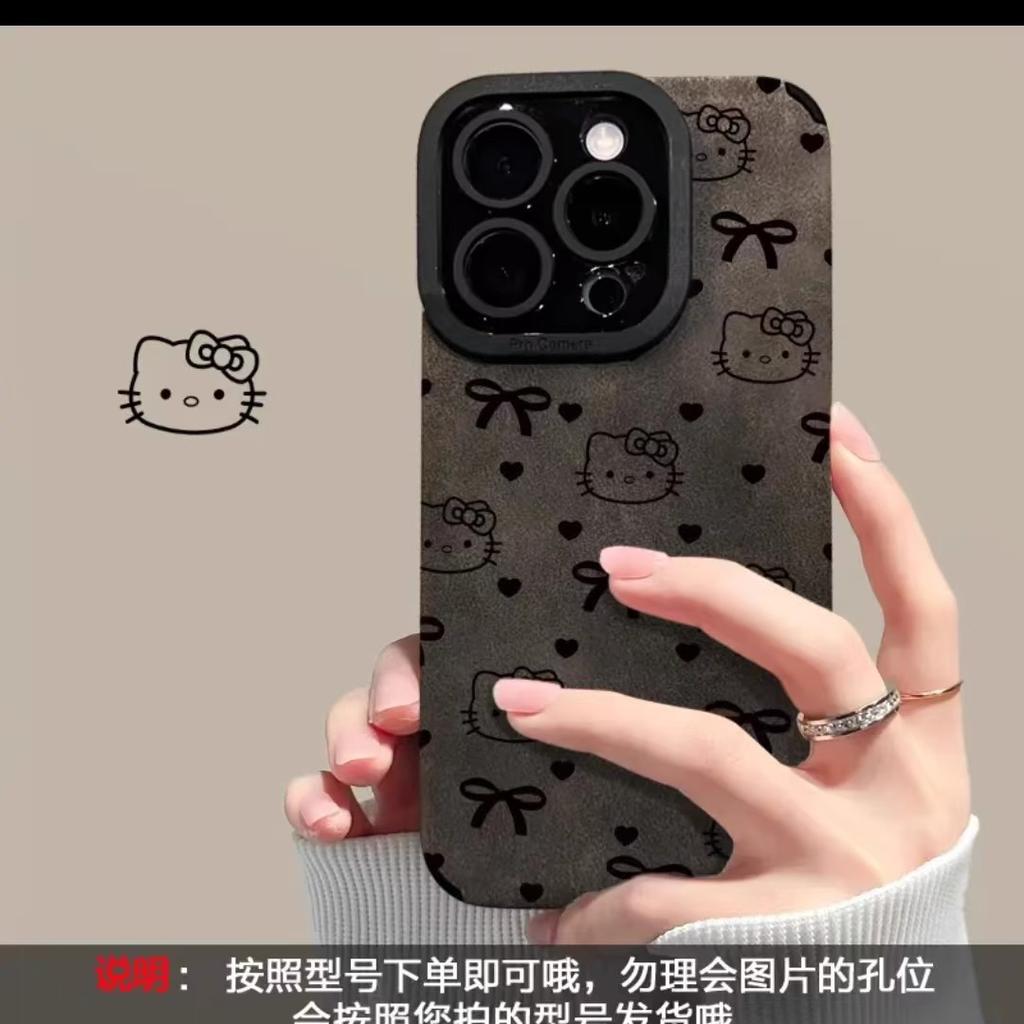 Applicable to Apple 11/11promax mobile phone case 11 cartoon ins simple 11 pupil eye bow Hello Kitty