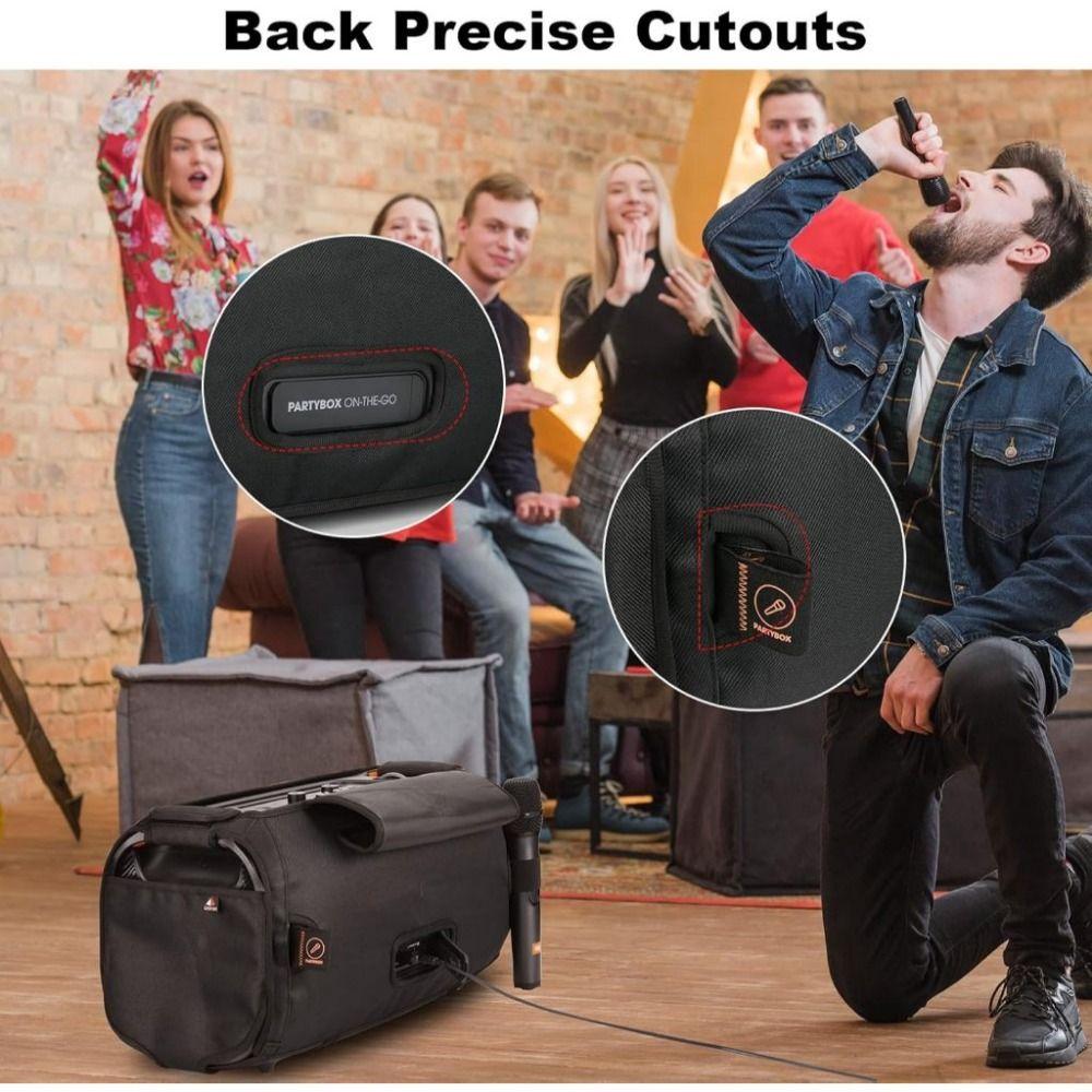 Outdoor Speaker Cover Carrying Cover Case for JBL PartyBox On-The-Go Speaker Accessory