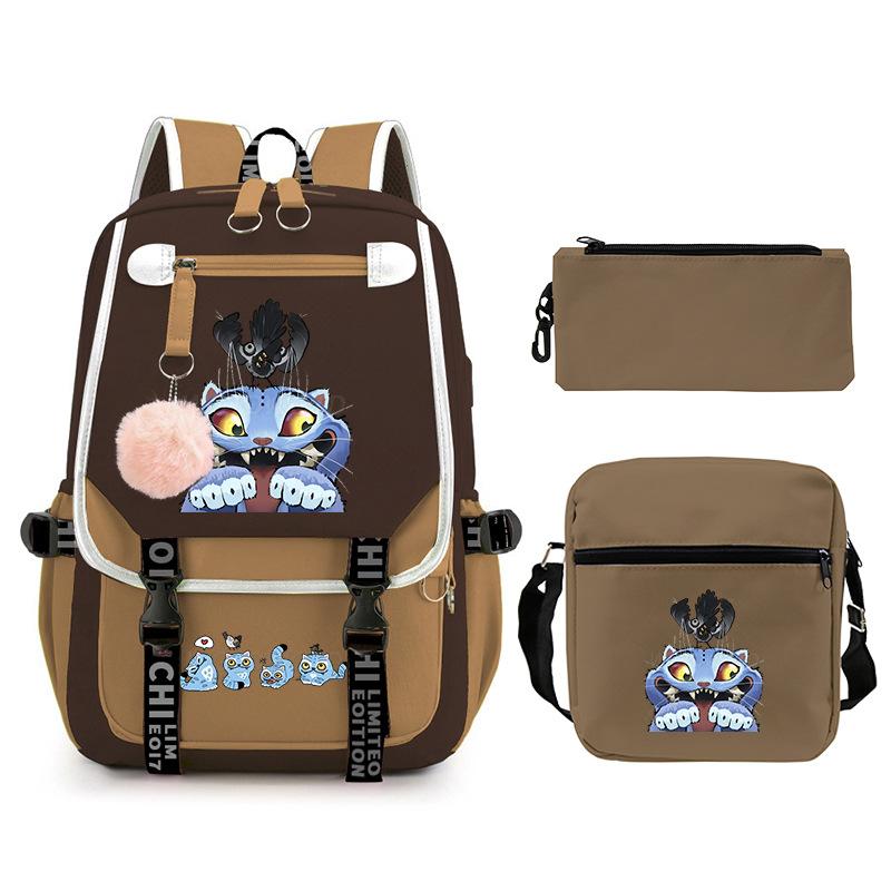 Animation Cartoon Personalized Printing Large Capacity Children'S Backpack Primary And Secondary School Schoolbag Leisure Suit