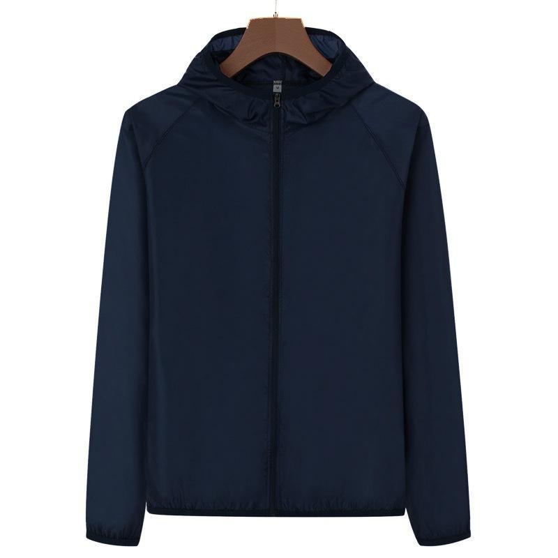 Summer Men's Sun Protection Clothing Lightweight Breathable Ice Silk Hooded Quick Dry Jacket Outdoor Anti-ultraviolet Skin Coat