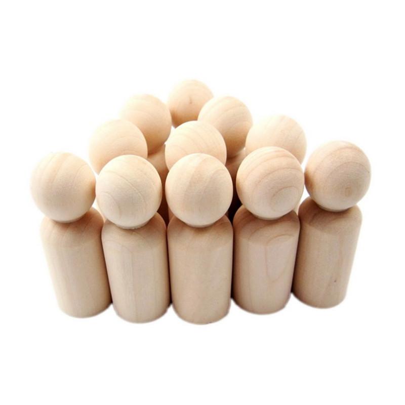 2 Stück 60*22mm Holz Humanoide Schachfiguren Brettspiel Zubehör Holz Bauer Für Brettspiele Dty Zubehör