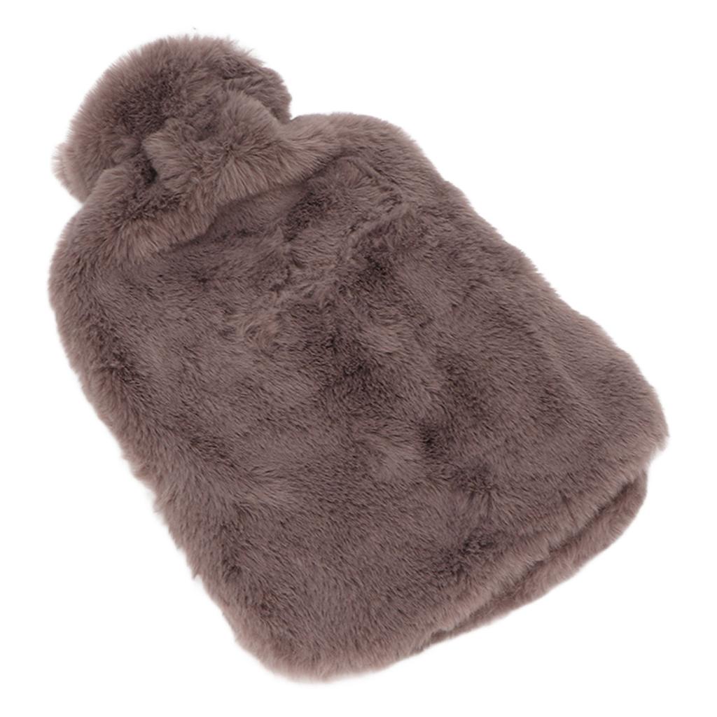 1000ml Hot Water Bottle Transparent PVC Cute Portable Warmer Water Bag with Soft Cover for Student L