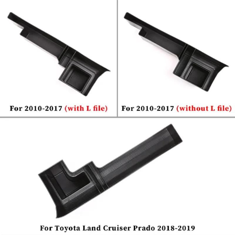 ABS Black Center Console Side Storage Box Multi-Function Mobile Phone Tray For Toyota Land Cruiser Prado FJ150 150 2010-2019