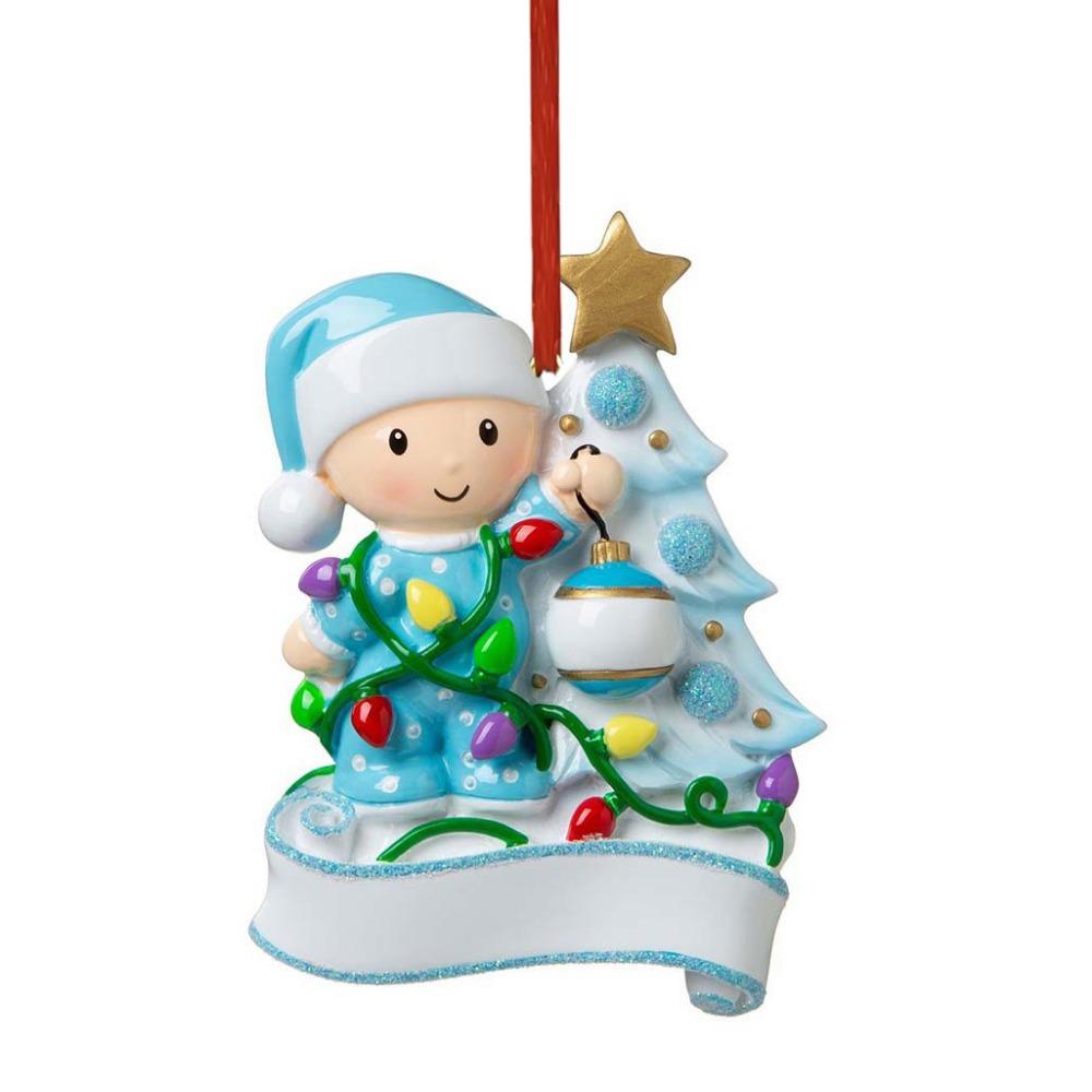Snowman Baby First Christmas Ornament Lantern Christmas Tree Decoration Christmas