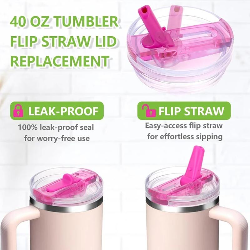 Auslaufsicherer Klappstrohhalmdeckel für Stanley 30oz 40oz Auslaufsicherer Faltbecherdeckel Ersatz Lebensmittelqualität Silikon Becherzubehör