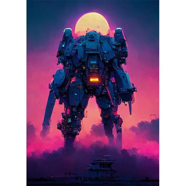 Abstraktes Neon Tier Pink Lila Drucke Poster Leinwand Malerei HD Modernes Wandkunst Bild für Spielzimmer Schlafzimmer Heimdekoration