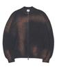Nomanual Spray Dyeing Knit Zip-Up - Charcoal