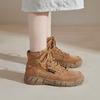 Desert Boots Women'S Retro New Leather Short Boots British Style Casual Leather Women'S Shoes Outdoor Hiking Boots