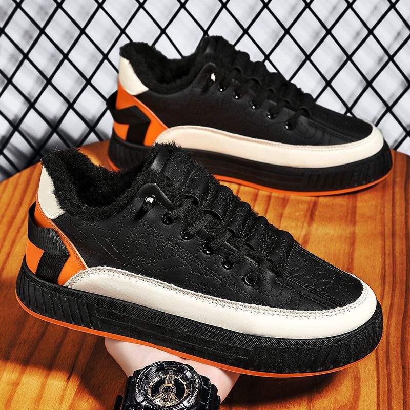 

Зимние высокие бархатные утолщенные теплые хлопковые ботинки спортивная обувь для катания на лыжах зимние ботинки мужские ботинки Martin кожаные модные туфли зимняя обувь 39