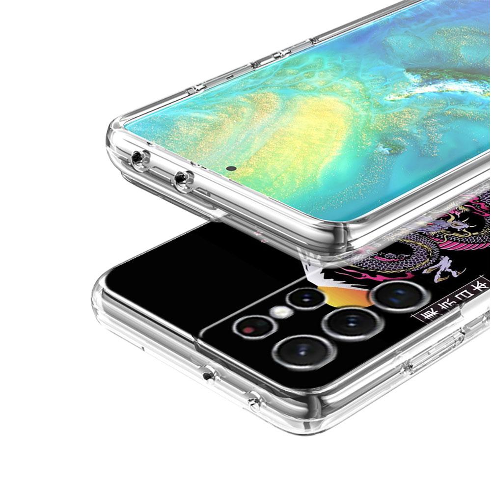 Dragon Animal Clear Case For Samsung Galaxy S22 S20 FE S21 S10 S9 Plus Note 20 Ultra 10 Lite Soft TPU Phone Shell