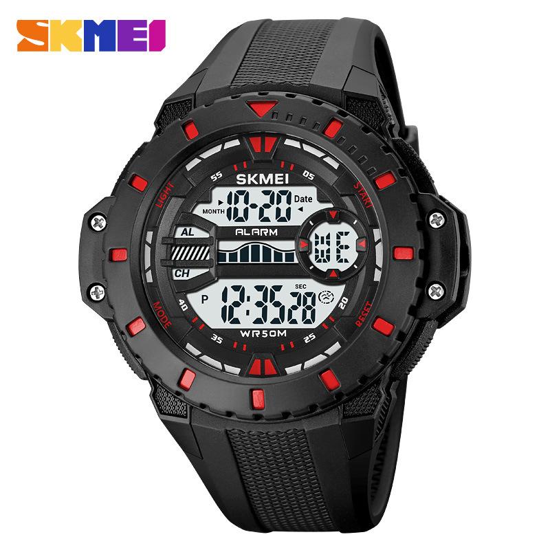 Sports large dial male student waterproof electronic watch fashionable men's watch wrist