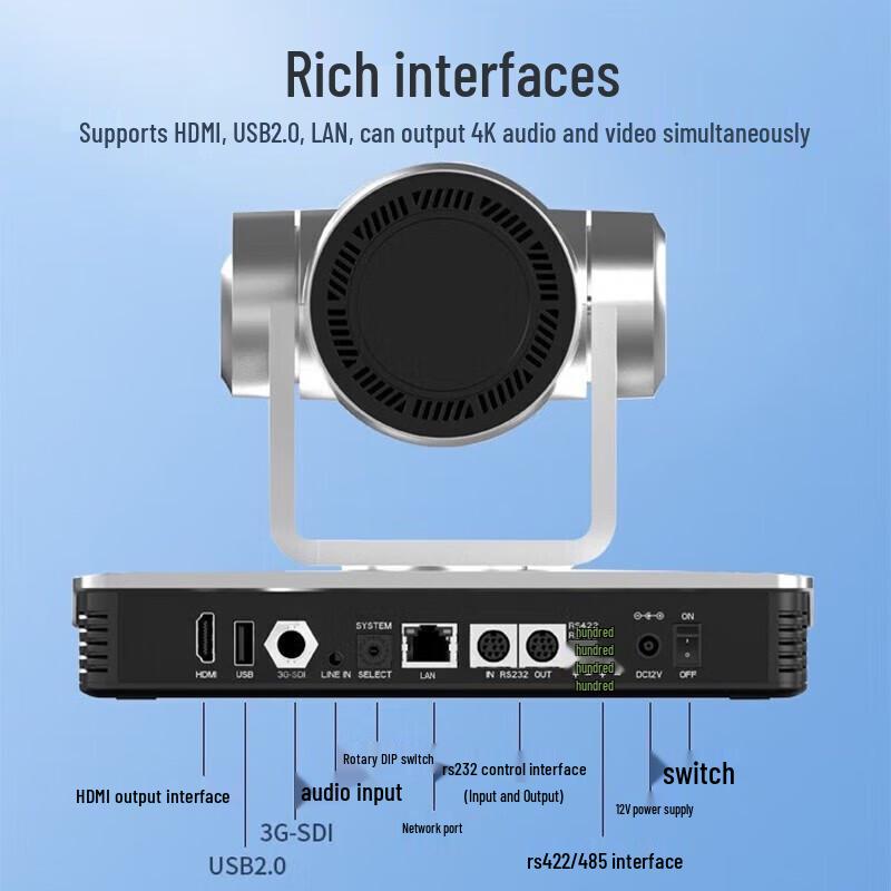 TCHD VideoTC-430K 4K Auto-Focus Live Stream Camera