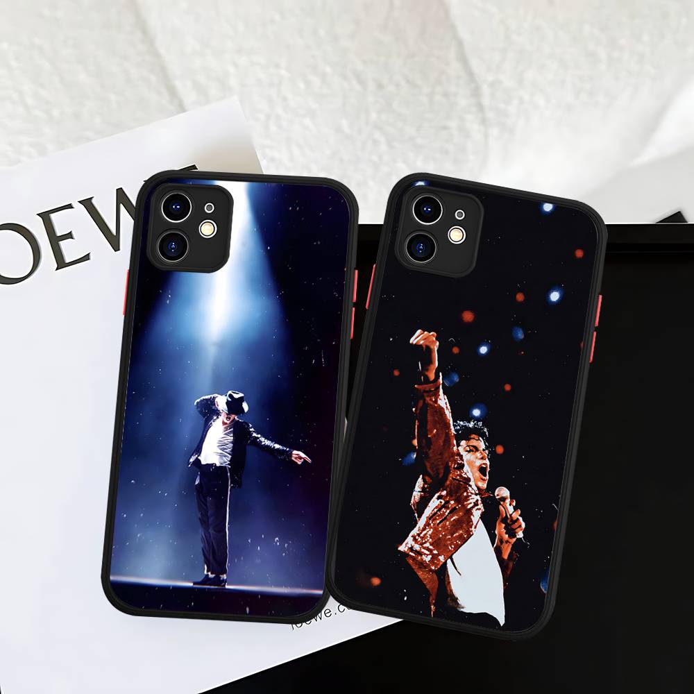 80s Pop Singer M-Michael J-Jackson Matte Transparent Phone Cover For IPhone Case 16 15 14 13 12 11 Pro Max X XS Max Plus